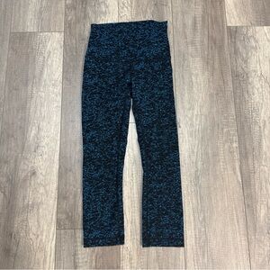 Lululemon Blue & Black High-Waist Leggings
